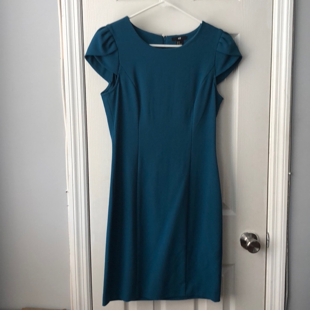 Teal H&M dress